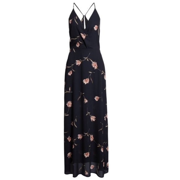 Lush | Navy Floral Maxi Dress - Picture 8 of 8
